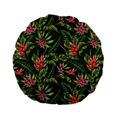 Tropical Flowers Standard 15  Premium Round Cushions by goljakoff