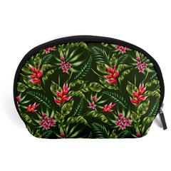 Tropical Flowers Accessory Pouch (large) by goljakoff