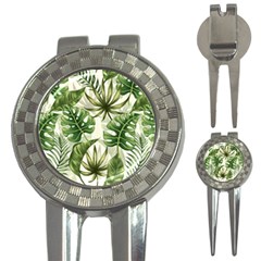 Tropical Leaves 3-in-1 Golf Divots by goljakoff