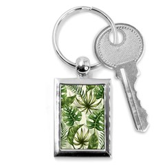 Tropical Leaves Key Chain (rectangle) by goljakoff