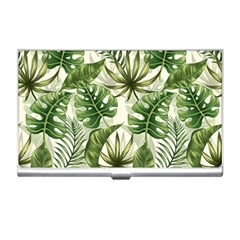 Tropical Leaves Business Card Holder by goljakoff