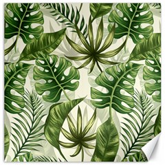 Tropical Leaves Canvas 12  X 12 