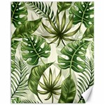 Tropical leaves Canvas 16  x 20  15.75 x19.29  Canvas - 1