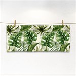 Tropical leaves Hand Towel Front