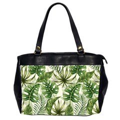 Tropical Leaves Oversize Office Handbag (2 Sides) by goljakoff