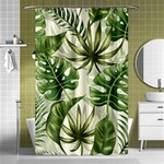 Tropical leaves Shower Curtain 48  x 72  (Small)  Curtain(48  X 72 ) - 42.18 x64.8  Curtain(48  X 72 )