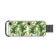 Tropical Leaves Portable Usb Flash (two Sides) by goljakoff