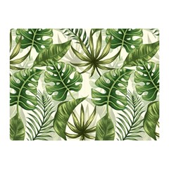 Tropical Leaves Double Sided Flano Blanket (mini)  by goljakoff