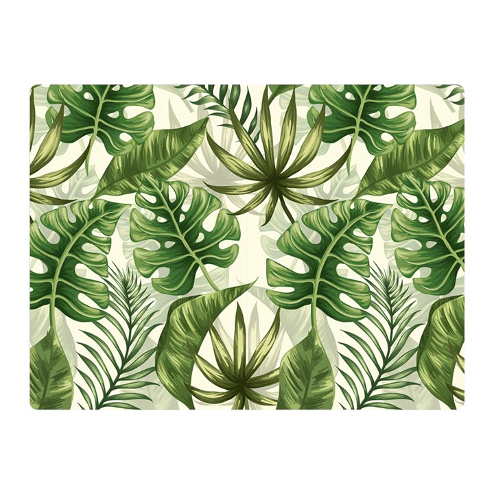 Tropical leaves Double Sided Flano Blanket (Mini) 