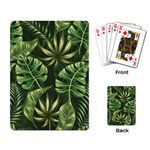 Green tropical leaves Playing Cards Single Design (Rectangle) Back