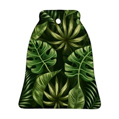 Green Tropical Leaves Ornament (bell)