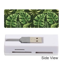 Green Tropical Leaves Memory Card Reader (stick) by goljakoff