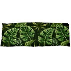 Green Tropical Leaves Body Pillow Case Dakimakura (two Sides) by goljakoff