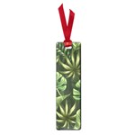 Green tropical leaves Small Book Marks Front