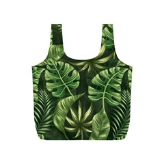 Green Tropical Leaves Full Print Recycle Bag (s) by goljakoff