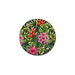 Tropic flowers Golf Ball Marker Front