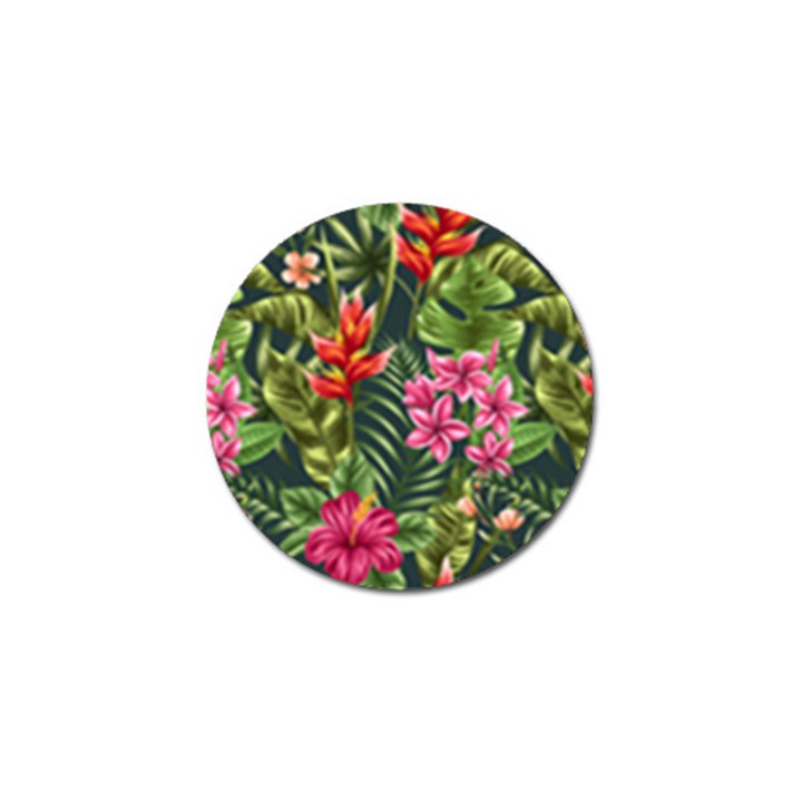 Tropic flowers Golf Ball Marker