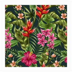 Tropic Flowers Medium Glasses Cloth (2 Sides) by goljakoff