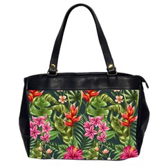 Tropic Flowers Oversize Office Handbag (2 Sides) by goljakoff