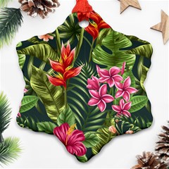 Tropic Flowers Ornament (snowflake) by goljakoff