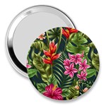 Tropic flowers 3  Handbag Mirrors Front