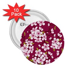 Cherry Blossom 2 25  Buttons (10 Pack)  by goljakoff