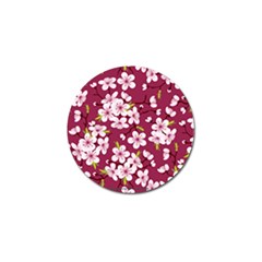 Cherry Blossom Golf Ball Marker by goljakoff