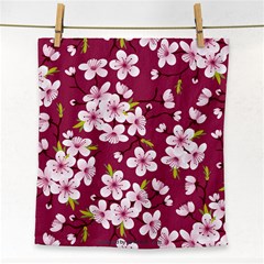 Cherry Blossom Face Towel by goljakoff