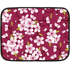 Cherry Blossom Fleece Blanket (mini) by goljakoff