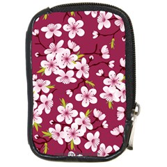 Cherry Blossom Compact Camera Leather Case by goljakoff