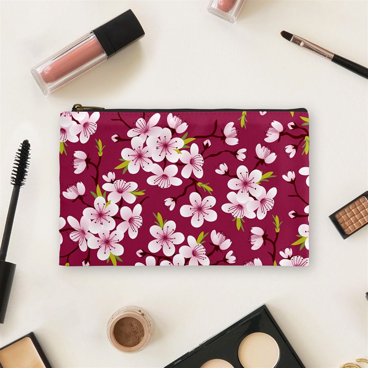 Cherry blossom Cosmetic Bag (Medium)