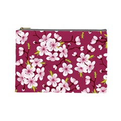 Cherry Blossom Cosmetic Bag (large) by goljakoff