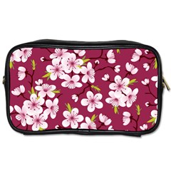 Cherry Blossom Toiletries Bag (one Side) by goljakoff