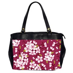 Cherry Blossom Oversize Office Handbag (2 Sides) by goljakoff