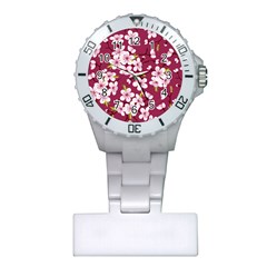 Cherry Blossom Plastic Nurses Watch by goljakoff