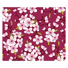 Cherry Blossom Double Sided Flano Blanket (small)  by goljakoff