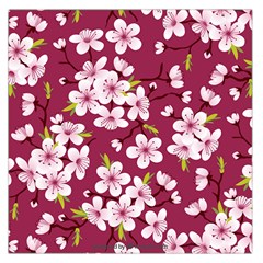 Cherry Blossom Large Satin Scarf (square) by goljakoff