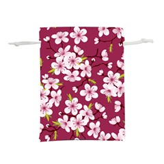 Cherry Blossom Lightweight Drawstring Pouch (l) by goljakoff