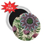 Mandala flower 2.25  Magnets (10 pack)  Front