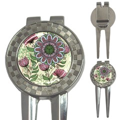 Mandala Flower 3-in-1 Golf Divots by goljakoff