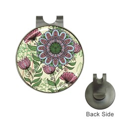 Mandala Flower Hat Clips With Golf Markers by goljakoff