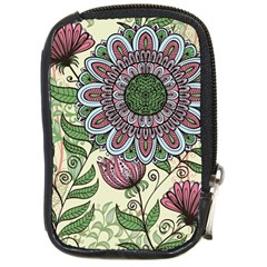 Mandala Flower Compact Camera Leather Case by goljakoff