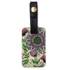 Mandala Flower Luggage Tag (one Side) by goljakoff