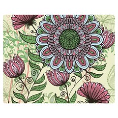 Mandala Flower Double Sided Flano Blanket (medium)  by goljakoff