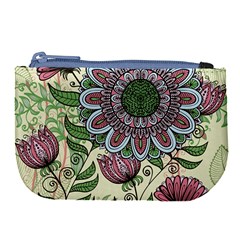 Mandala Flower Large Coin Purse by goljakoff