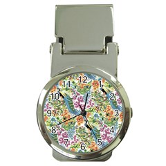 Flowers And Peacock Money Clip Watches by goljakoff