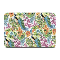 Flowers And Peacock Plate Mats by goljakoff