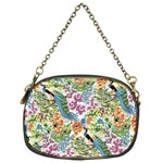 Flowers and peacock Chain Purse (One Side) Front