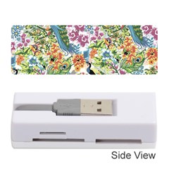 Flowers And Peacock Memory Card Reader (stick) by goljakoff