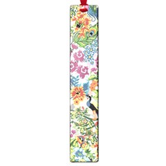 Flowers And Peacock Large Book Marks by goljakoff